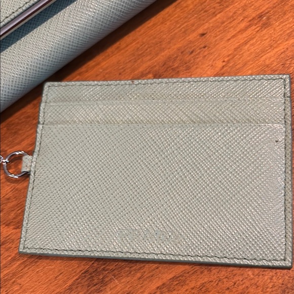 Authentic Prada Mint Green Wallet with ID Holder - Picture 4 of 11